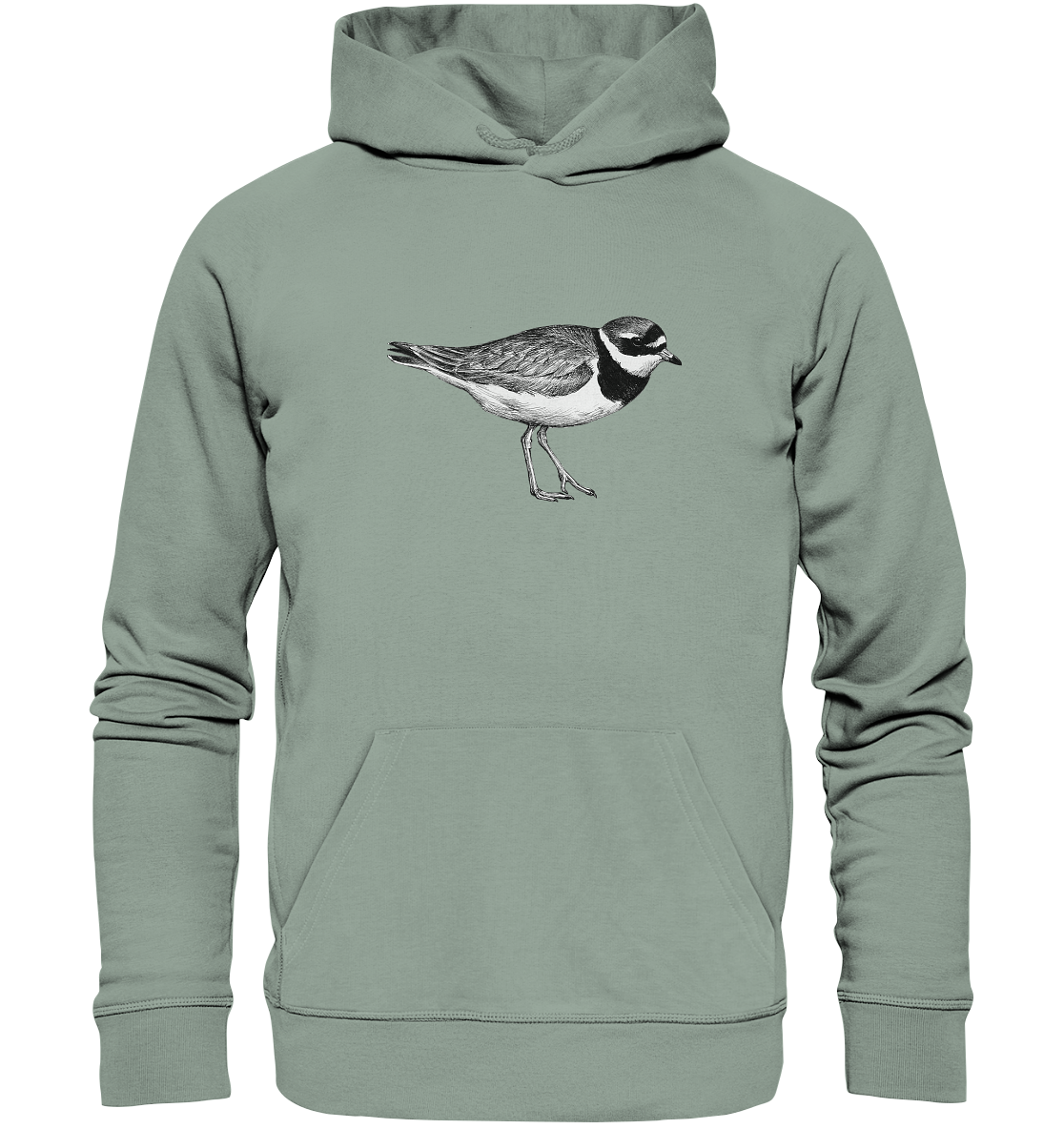 Organic Hoodie - Sandregenpfeifer groß